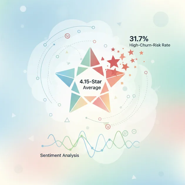 Healthcare's 4.15-Star Average Masks a 31.7% High-Churn-Risk Rate